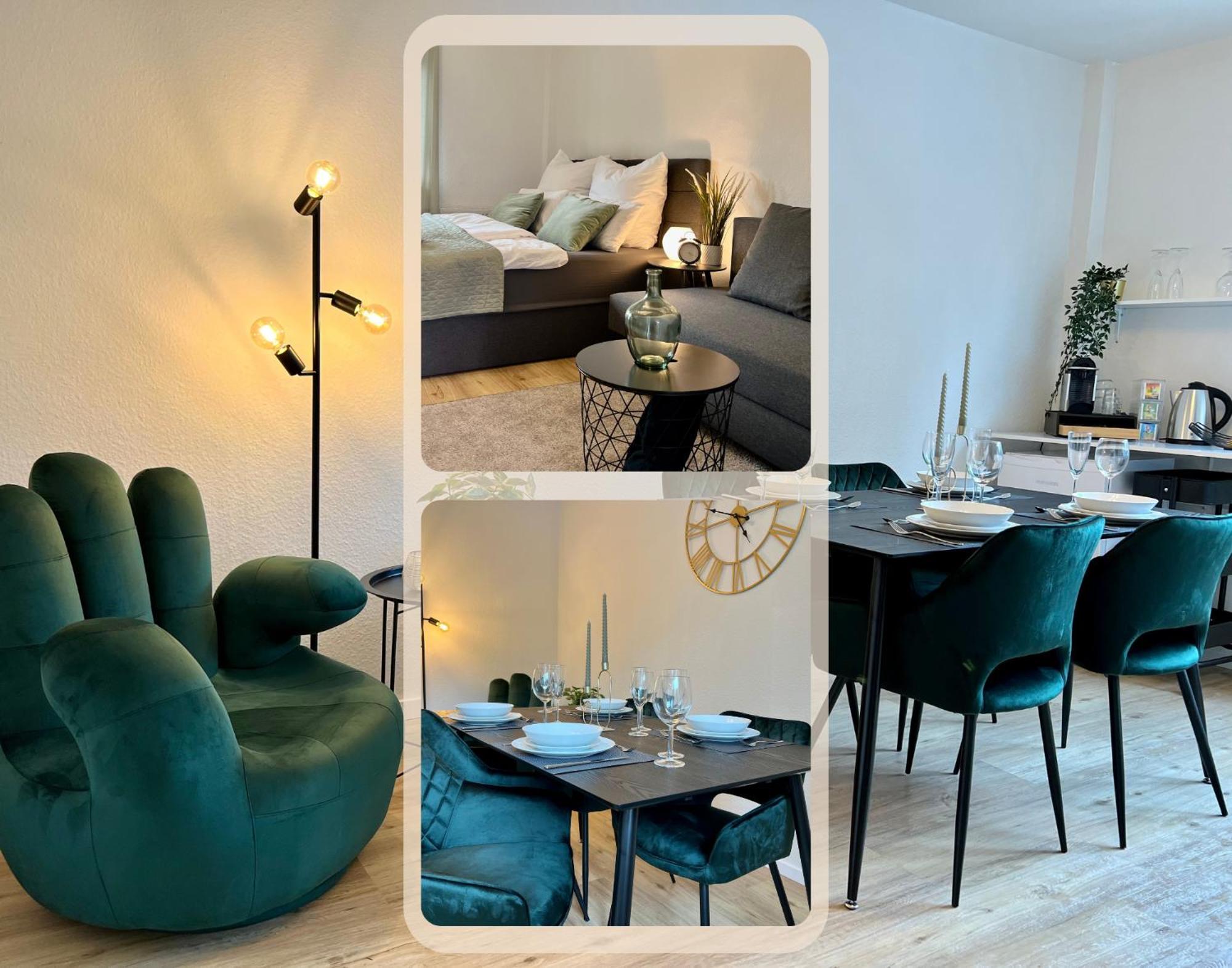 Design Apartment Mit Balkon - Kueche - Netflix Essen Exterior foto